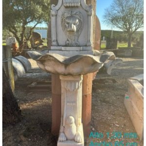 Fuente de pared marmol blanco